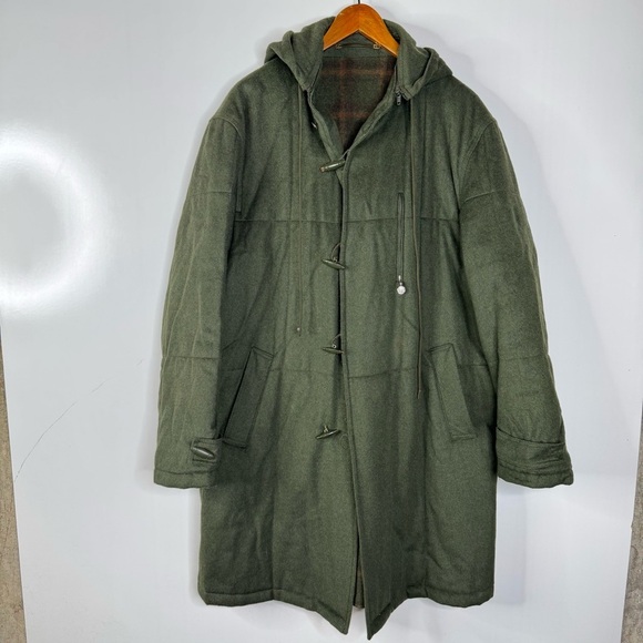 Lodenfrey Green Wool Blend Toggle Closure Coat Size 54 - Picture 1 of 7